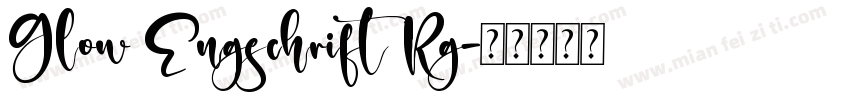 Glow Engschrift Rg字体转换